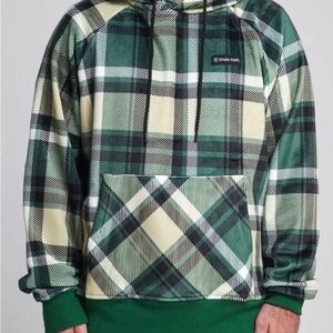 Spark Paws Green Plaid Human Hoodie